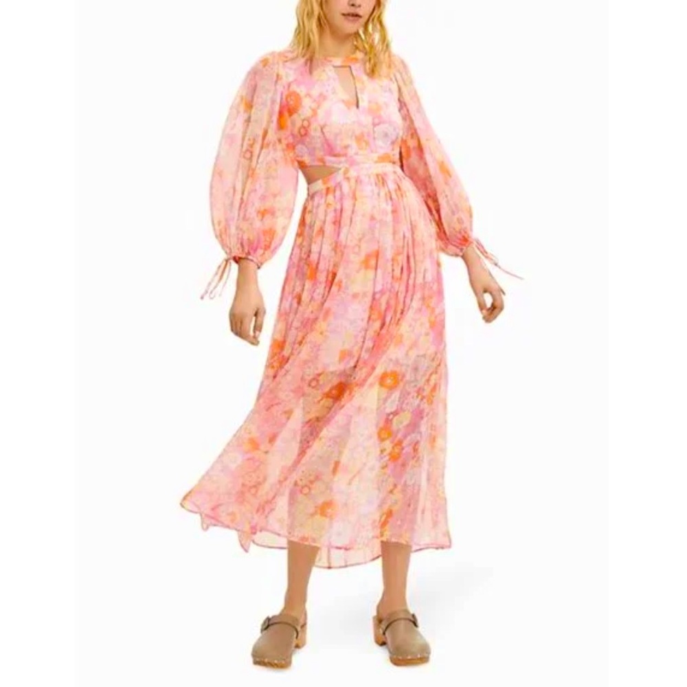 Floral Cutout Maje Dress